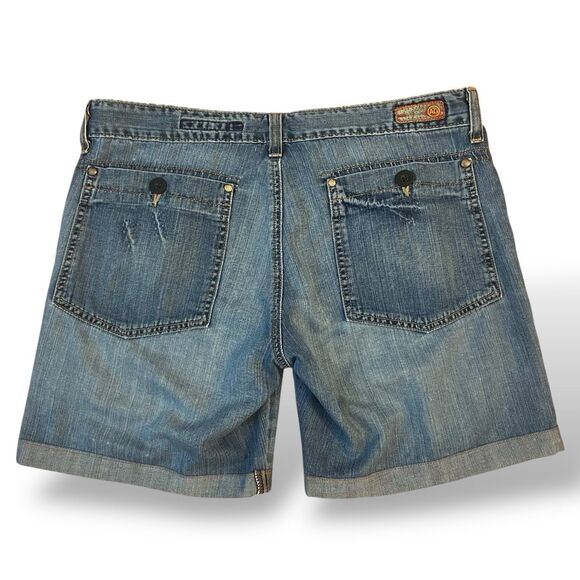 AG Adriano Goldschmied the Admire Jean Shorts Women 28 Pants Cut Into Shorts - Picture 2 of 9